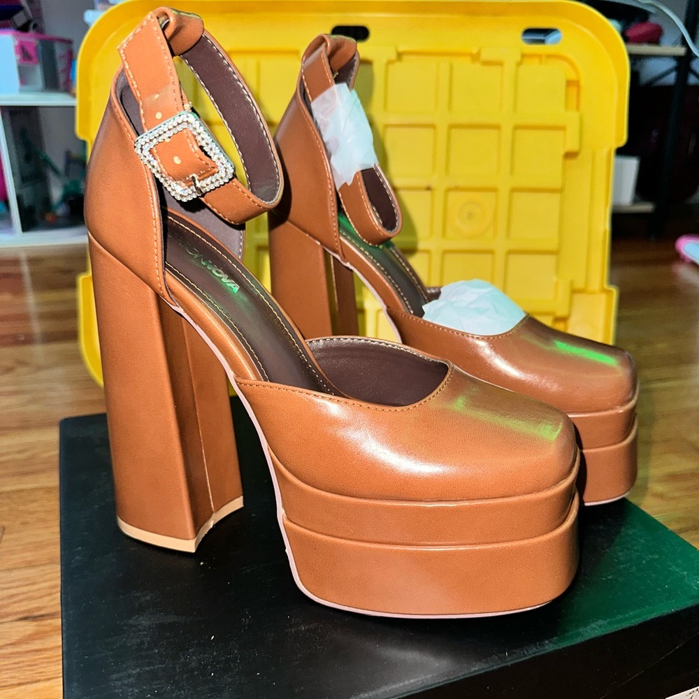 Brown heels